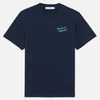 Maison Kitsuné Men's Mini Handwriting T-Shirt - Navy Melange - Image 1