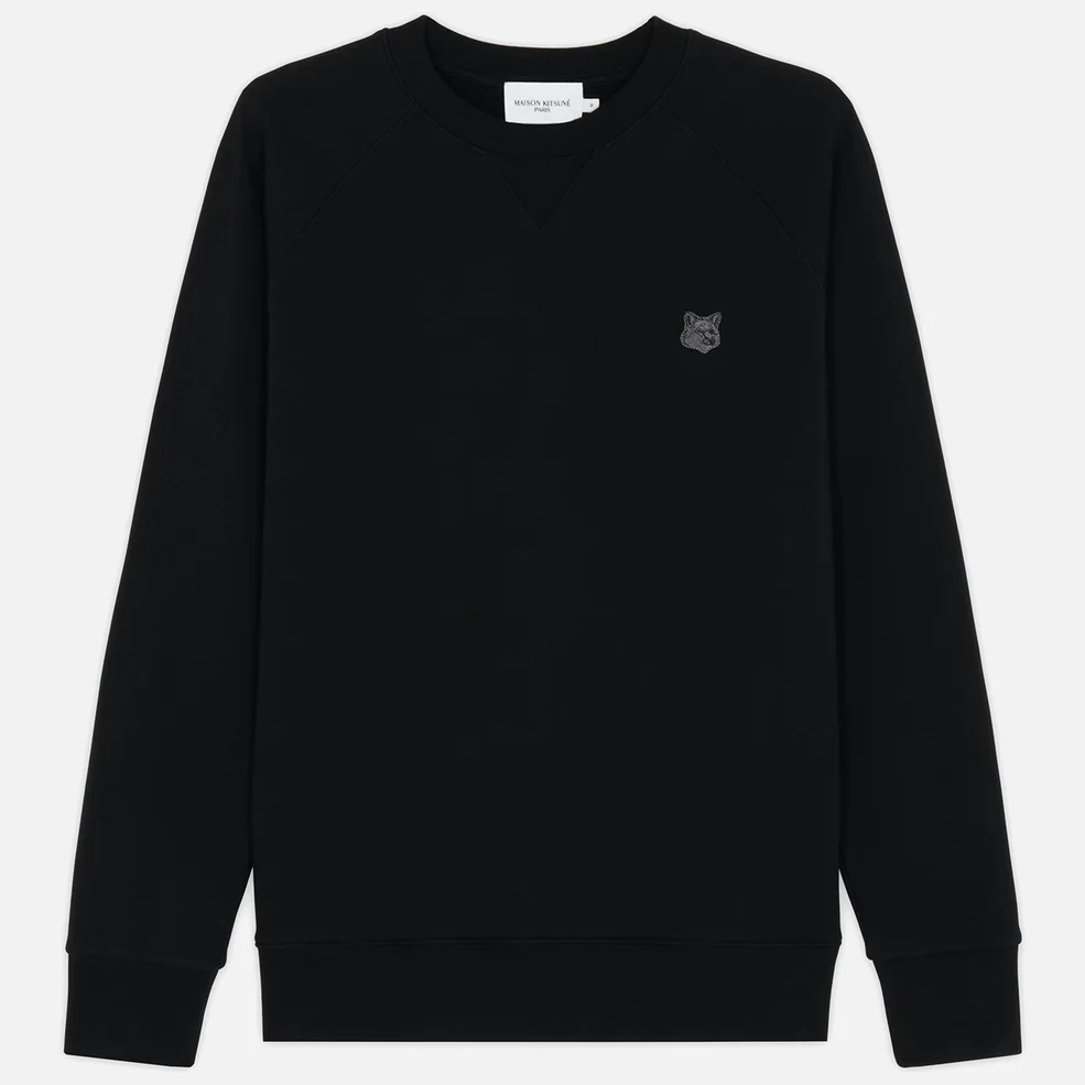 Maison Kitsuné Men's Monochrome Fox Head Sweatshirt - Black Image 1