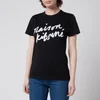 Maison Kitsuné Women's Handwriting T-Shirt - Black - Image 1