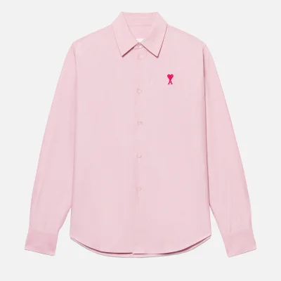 AMI Women's De Coeur Oxford Shirt - Pale Pink