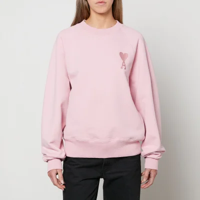 AMI Women's Tonal De Coeur Sweatshirt - Pale Pink