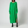 AMI Women's Long Sleeved Dress - Green - Image 1