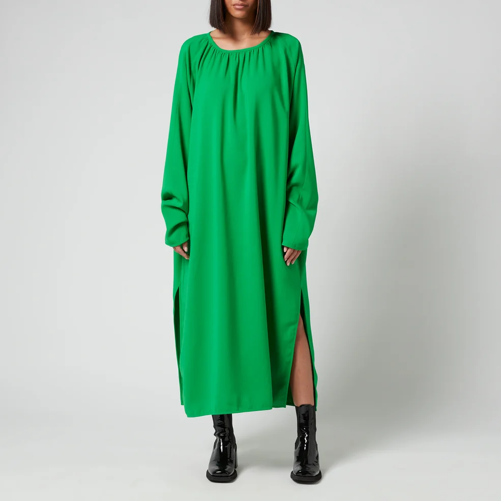 AMI Women's Long Sleeved Dress - Green Image 1