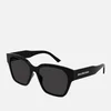 Balenciaga Women's Square Sunglasses - Black/Grey - Image 1