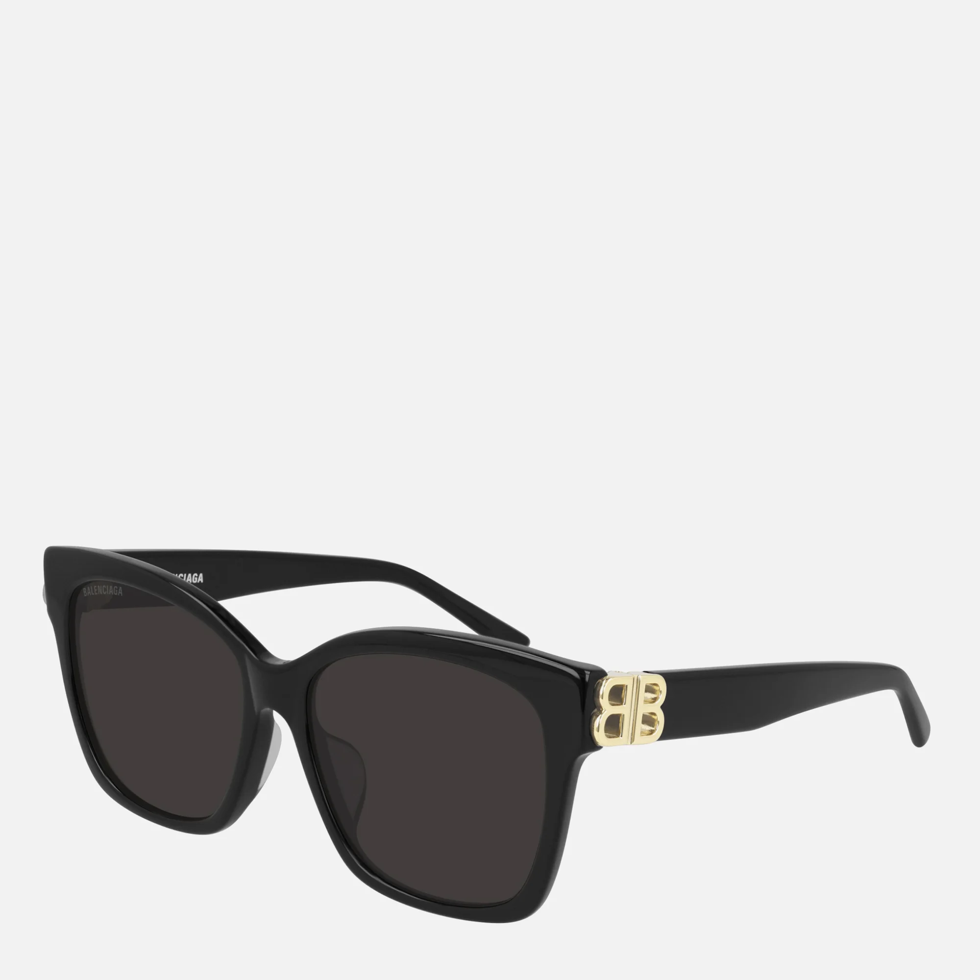 Balenciaga Women's Square Acetate Sunglasses - Black Image 1