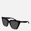 Balenciaga Women's Cat Eye Acetate Sunglasses - Black - Image 1