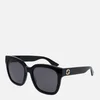 Gucci Women's Square Acetate Sunglasses - Black - Image 1