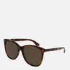 Gucci Women's Square Acetate Sunglasses - Havana/Havana/Brown - Image 1