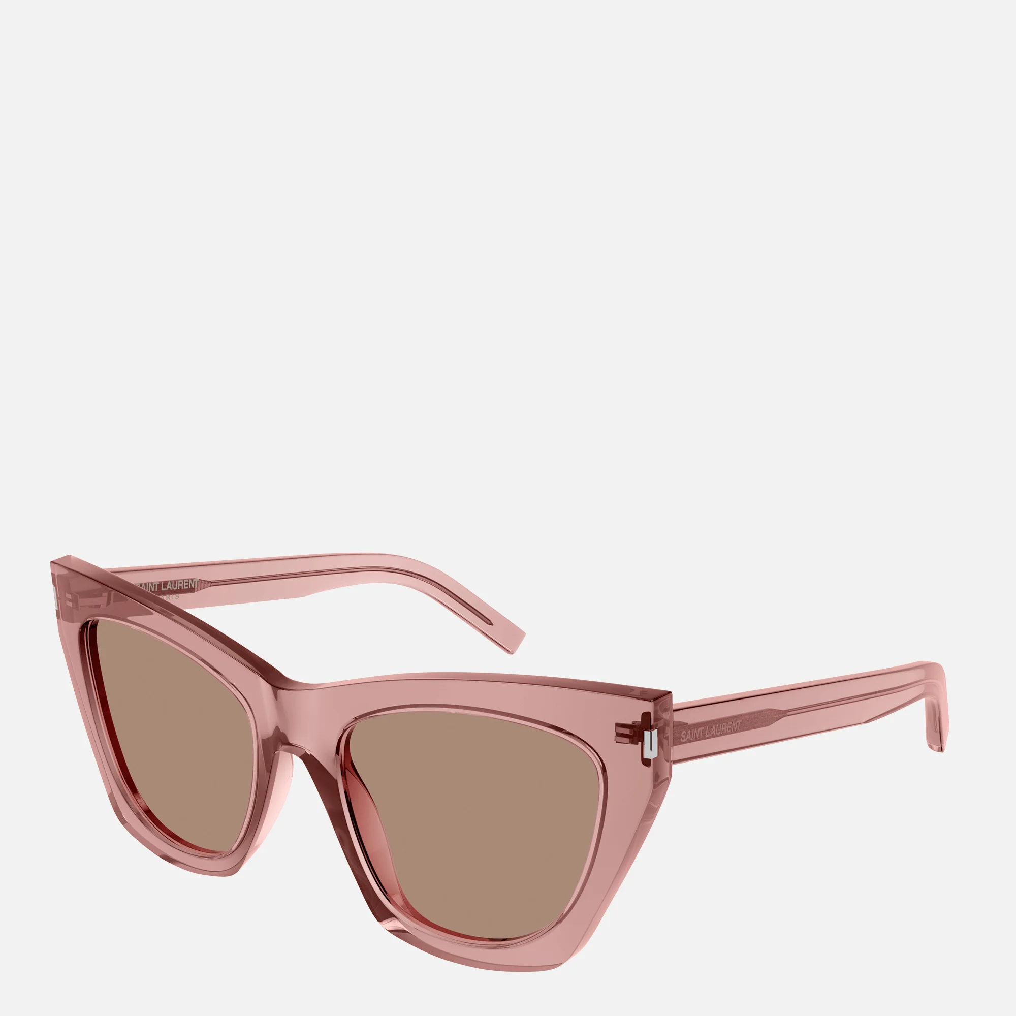 Saint Laurent Women's Kate Cat Eye Sunglasses - Pink/Brown Image 1