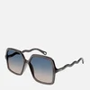 Chloé Women's Square Frame Sunglasses - Grey/Blue - Image 1