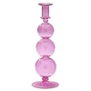anna + nina Lavender Bubble Glass Candle Holder - Image 1