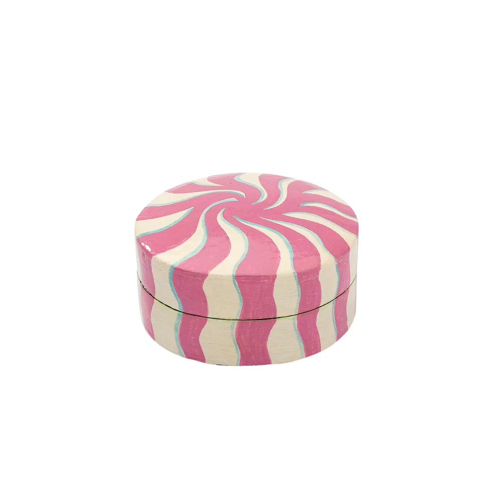 anna + nina Twirl Pink Jewellery Box Image 1