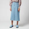 RIXO Women's Maxine Denim Midi Skirt - Denim - Image 1