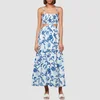 Faithfull The Brand Women's Tayari Midi Dress - Ensola Floral Print/Blue - Image 1