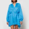 Faithfull The Brand Women's Lucita Smock Dress - Plain Mediterranean Blue - Image 1