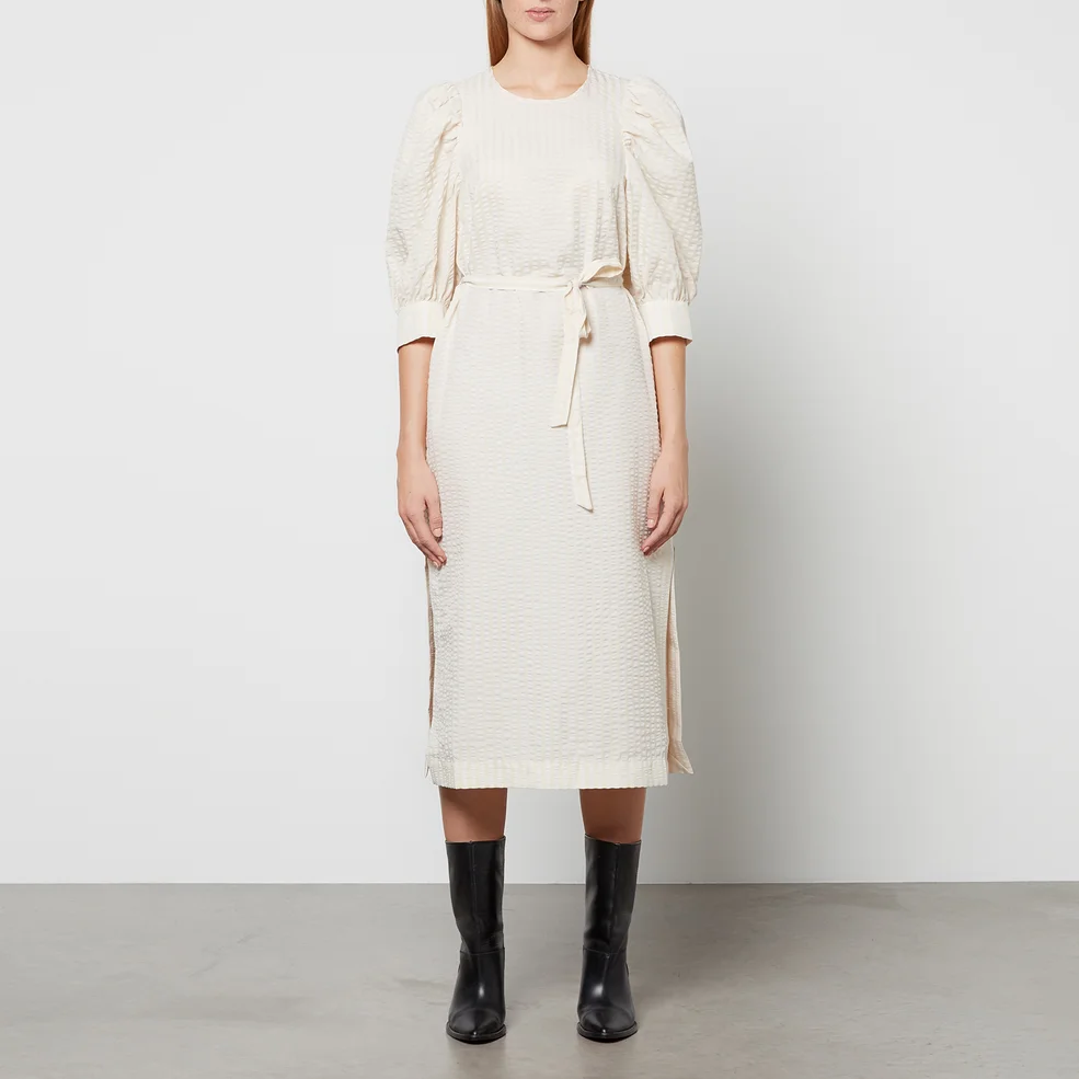 Baum Und Pferdgarten Women's Alya Dress - White Crème Stripe Image 1