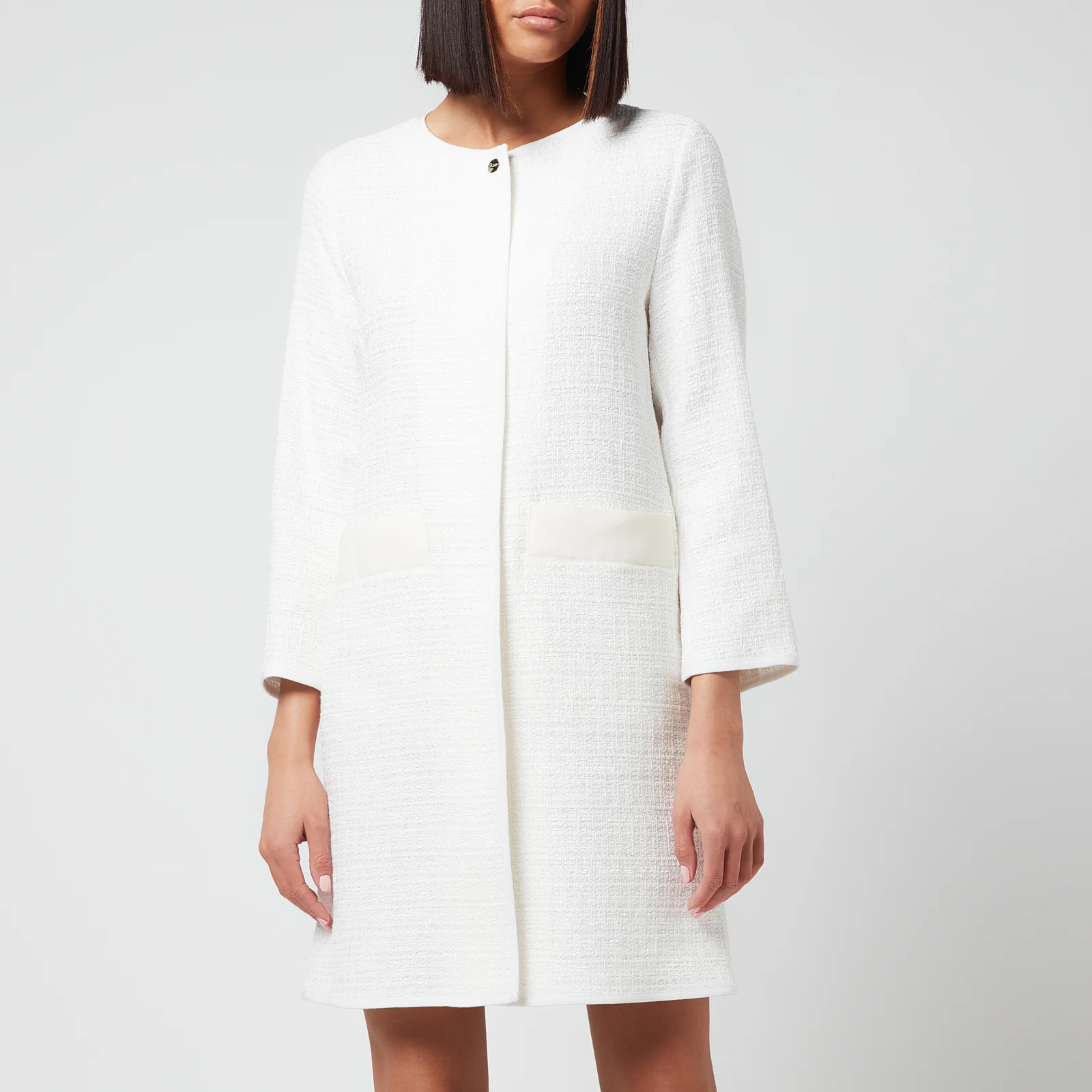 Herno Women's Praline Midi Coat - Bianco Image 1
