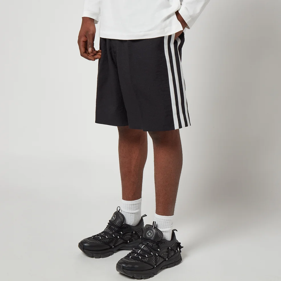 Y-3 Men's Elegant 3-Stripe Shorts - Black Image 1