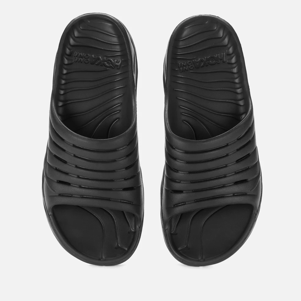 Hoka One One Men's Ora Recovery Slide Sandals - Black/Black Image 1
