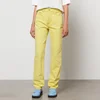 Ganni Women's Overdyed Bleach Denim Jeans - Blazing Yellow - Image 1