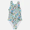Ganni Women's Recycled Printed Floral Swimsuit - Floral Azure Blue - Image 1