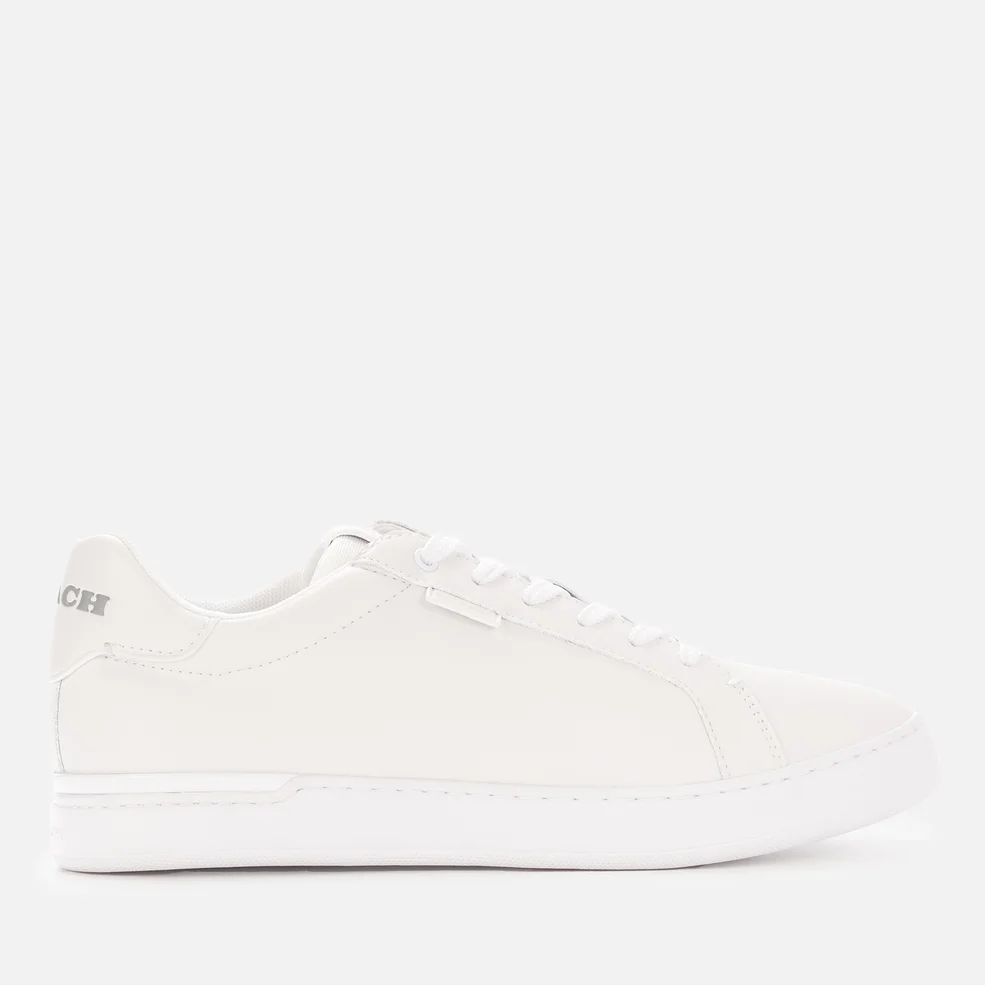 Coach Men's Lowline Leather Low Top Trainers - Optic White Image 1