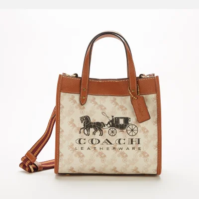 Coach Women's Horse And Carriage Field Tote Bag - Chalk Burnished Amber