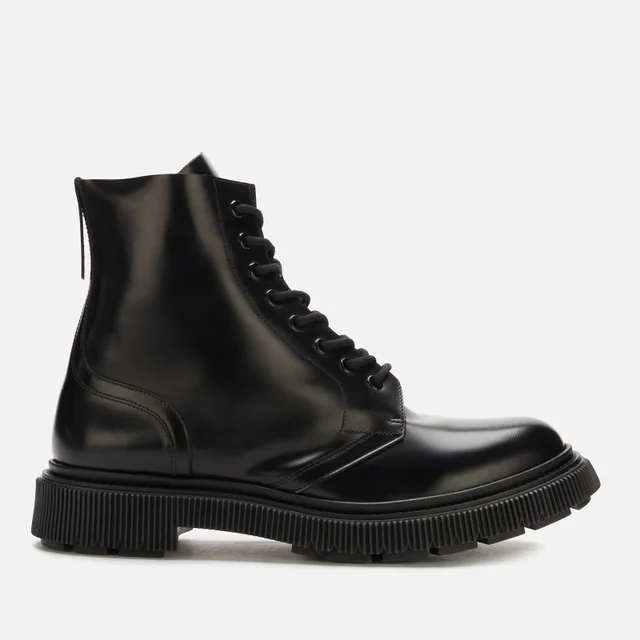 Adieu Men's Type 165 Leather Lace Up Boots - Black