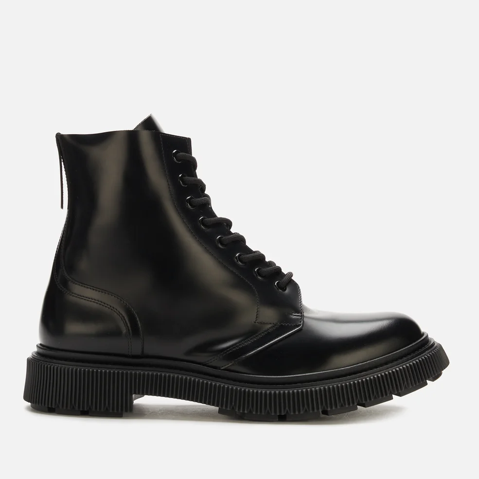 Adieu Men's Type 165 Leather Lace Up Boots - Black Image 1