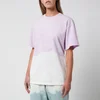 La Detresse Women's Lilac Acid Wash T-Shirt - Lilac - Image 1