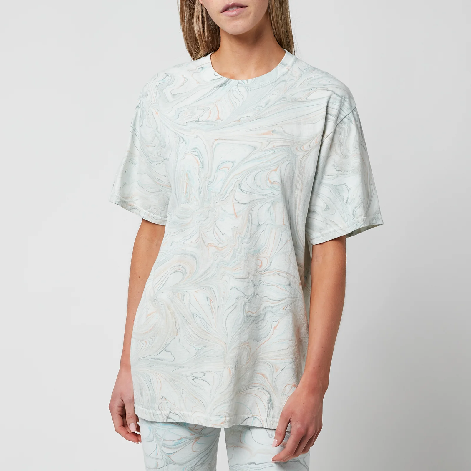 La Detresse Women's Psychedelic Opal Oversized T-Shirt - Multi Image 1