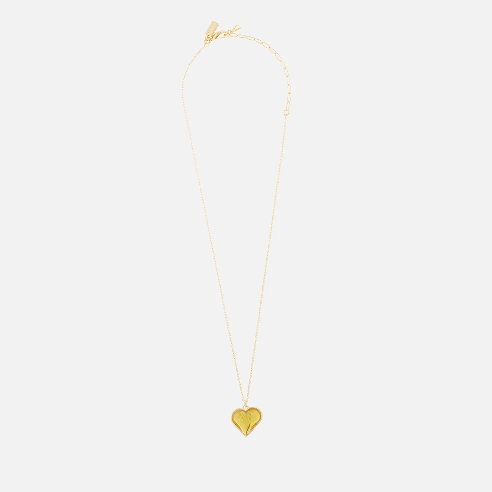 Coach Women's Heart Chain Necklace - Gold Image 1