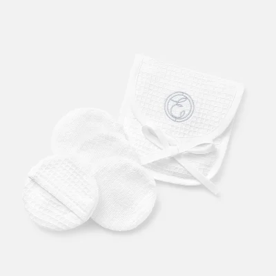 ESPA Home Waffle Cosmetic Removal Pads - White - Set of 4