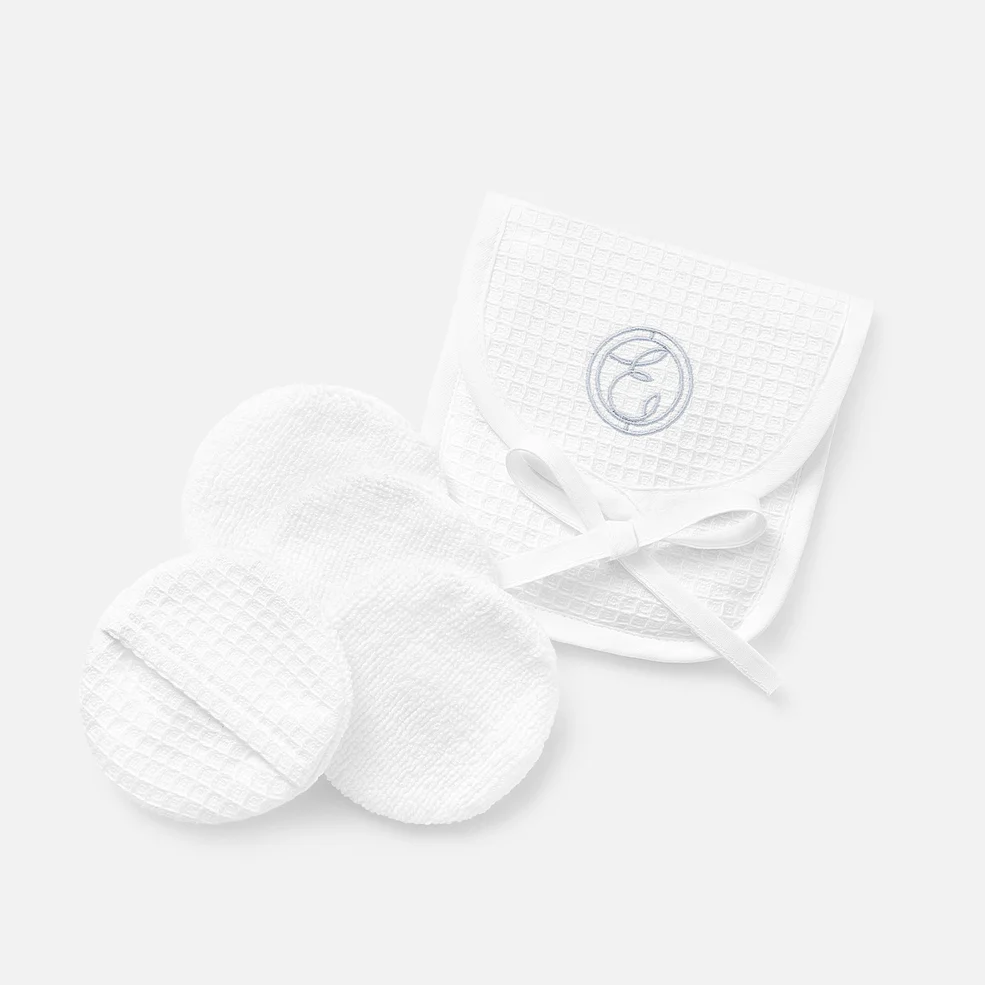 ESPA Home Waffle Cosmetic Removal Pads - White - Set of 4 Image 1