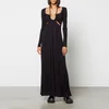 Proenza Schouler Women's Matte Jersey Long Sleeve Dress - Black - Image 1