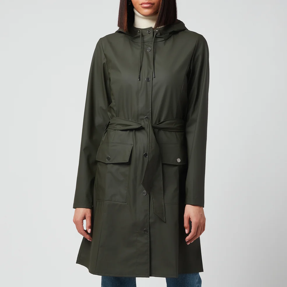 Rains Women's Curve Jacket - Green Image 1