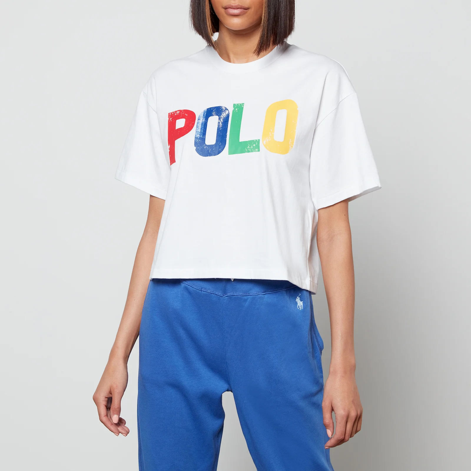 Polo Ralph Lauren Women's Polo Logo Cropped T-Shirt - White Image 1