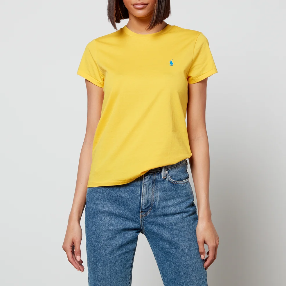 Polo Ralph Lauren Women's Small Pp T-Shirt - Yellowfin Image 1