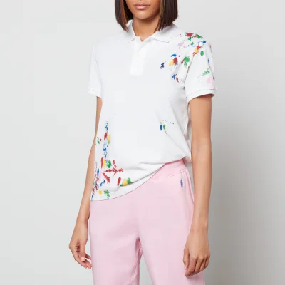 Polo Ralph Lauren Women's Paint Splater T-Shirt - White