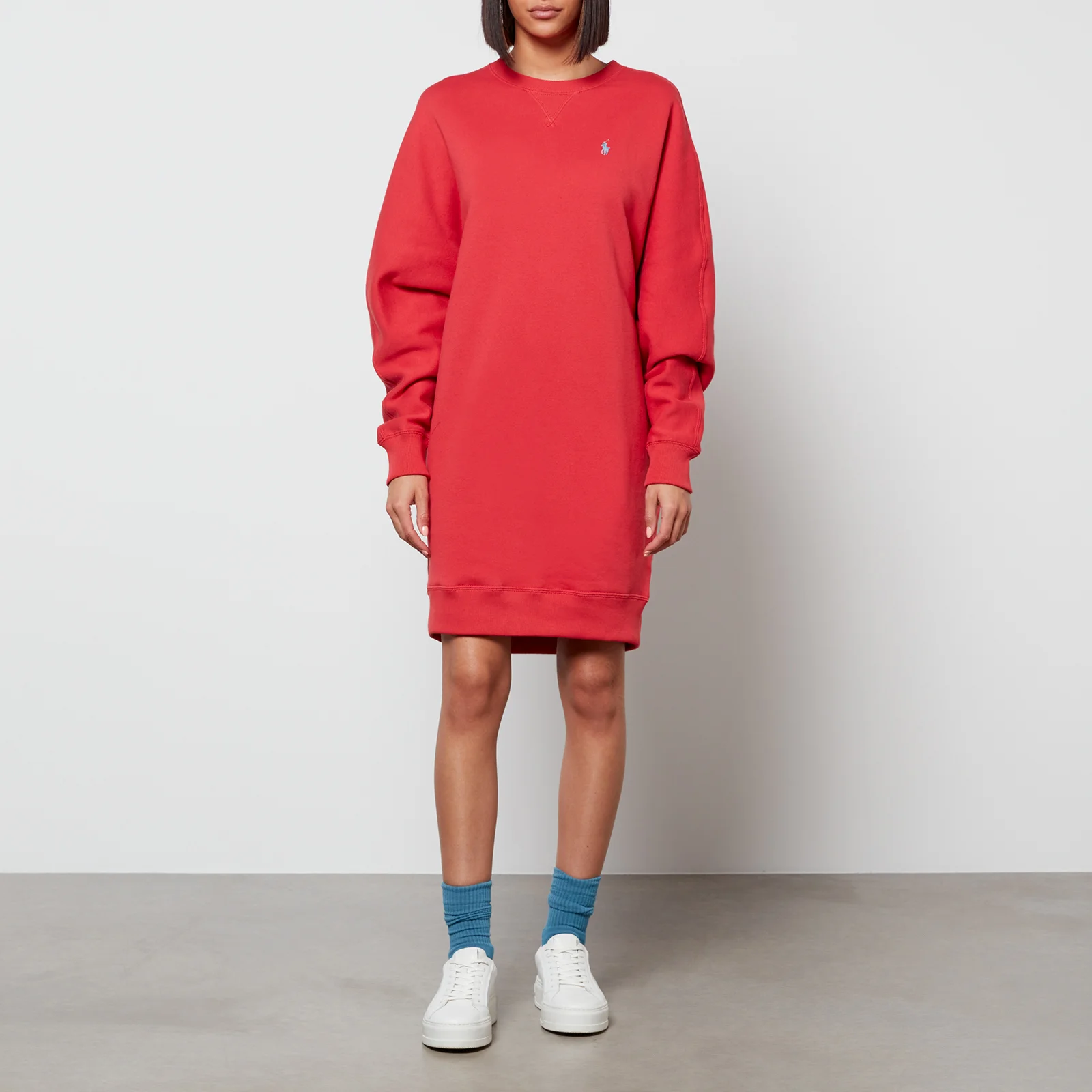 Polo Ralph Lauren Women's Batwing Sweatshirt Dress - Starboard Red Image 1