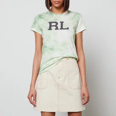 Polo Ralph Lauren Women's Rl Tie Dye Short Sleeve T-Shirt - Outback Green/Nevis