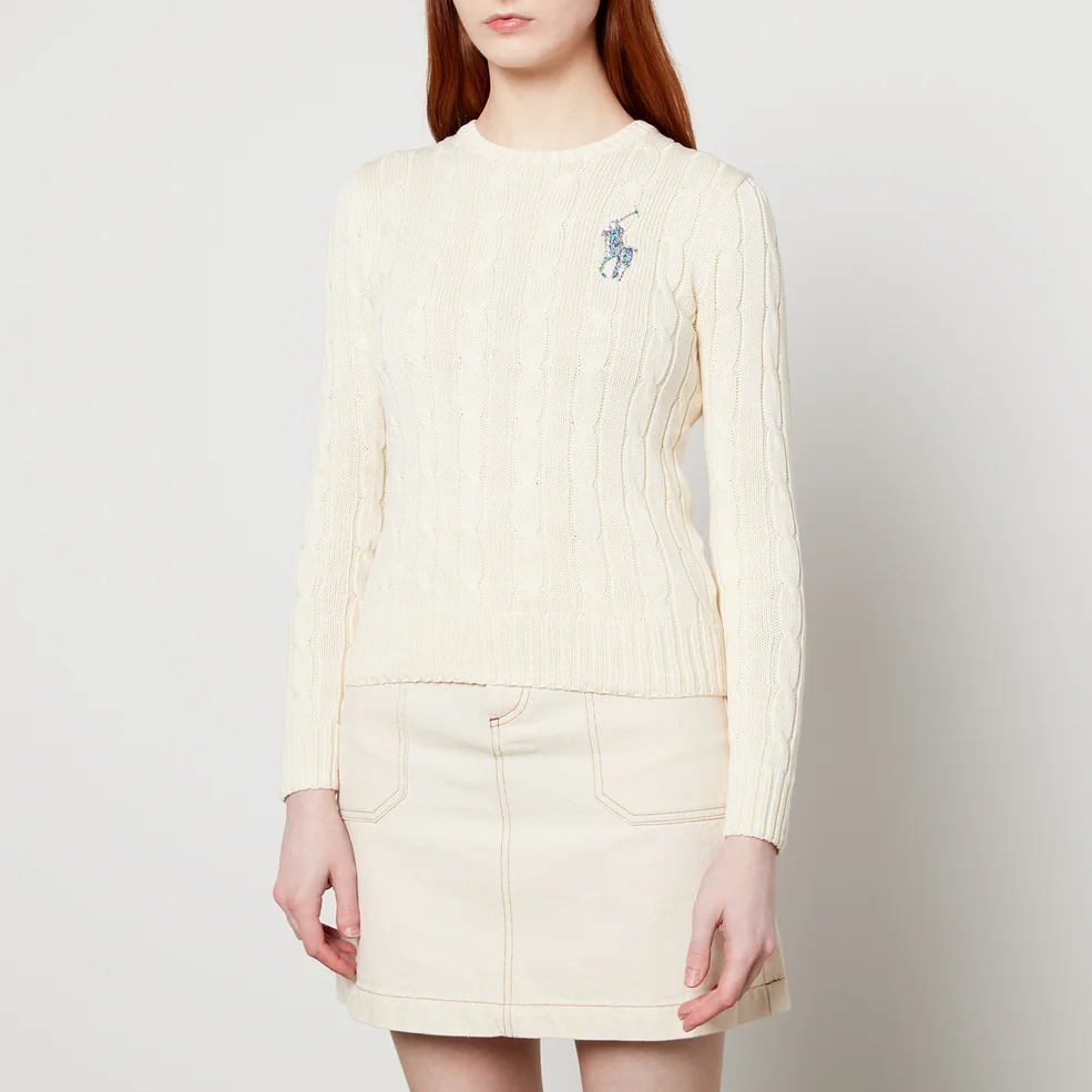Polo Ralph Lauren Women's Juliana Long Sleeve Pullover - Cream Multi Image 1
