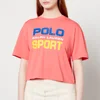 Polo Ralph Lauren Women's Polo Sport Cropped T-Shirt - Amalfi Red - Image 1