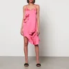 Marques Almeida Women's Slip Dress With Flounces - Pink - UK 6 - Image 1