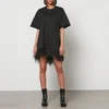 Marques Almeida Women's Feather T-Shirt Dress - Black - Image 1