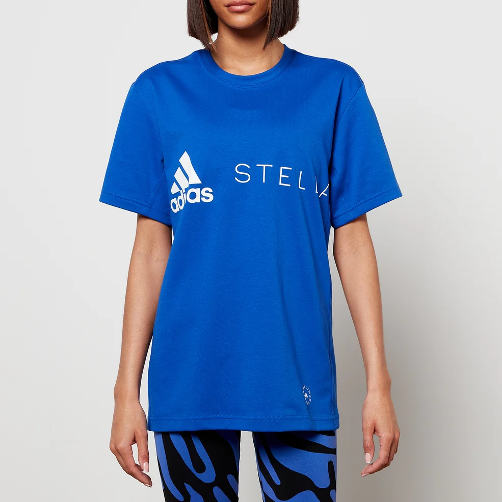 adidas by Stella McCartney Women's Logo T-Shirt - Boblue Image 1