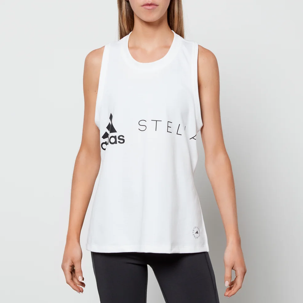 adidas by Stella McCartney Women's Sportswear Logo Tank Top - White Image 1