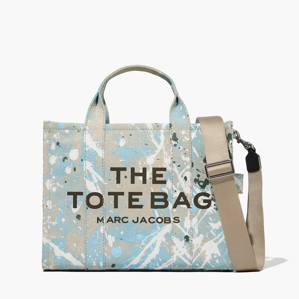 Marc Jacobs The Medium Splatter Paint Canvas Tote Bag Image 1