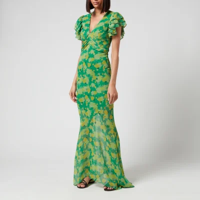 De La Vali Women's Palmera Dress - Emerald Floral