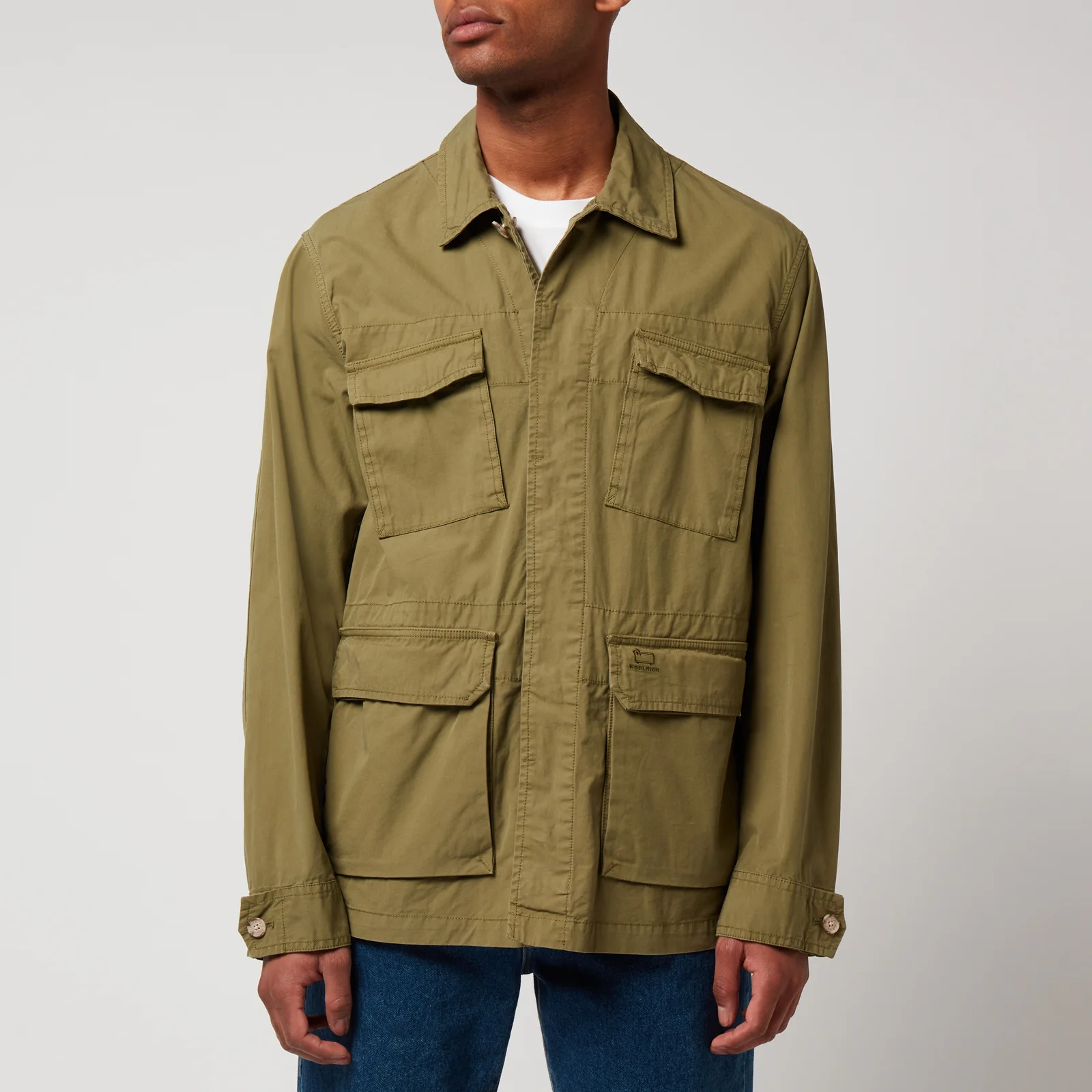 Woolrich Men's Military Cotton Field Jacket - Ivy Green Image 1